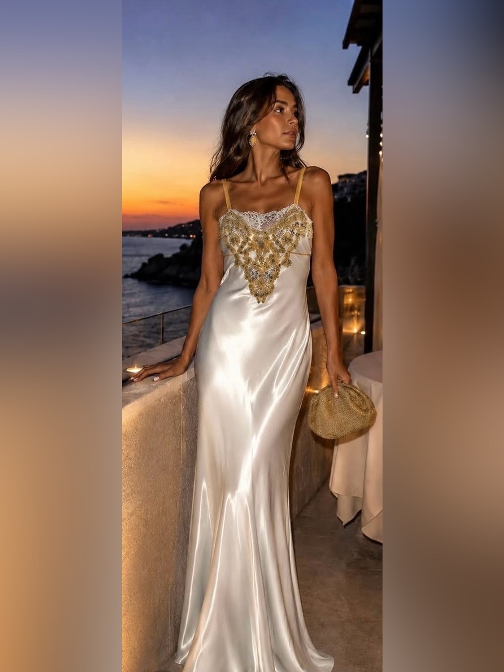 ZARA ZW COLLECTION LACE MAXI DRESS
